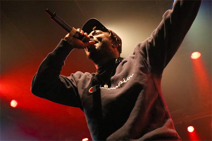 rapper performing