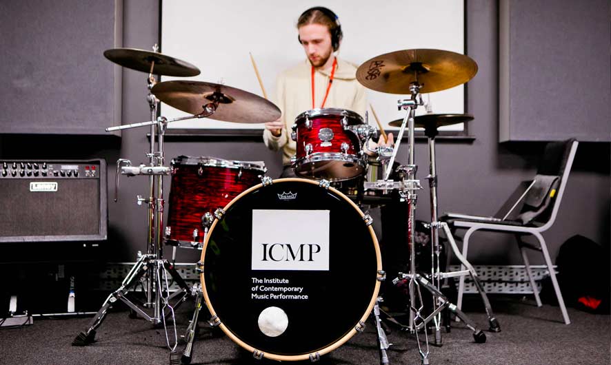 Rehearsing Drums ICMP london