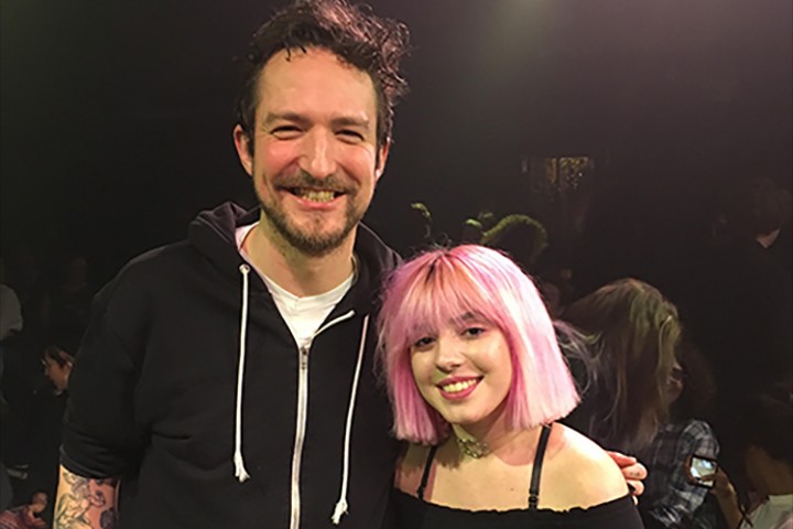Frank Turner meets ICMP scholarship winner at Songwriters' Circle