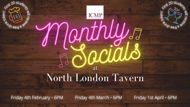 Monthly Socials at North London Tavern: February