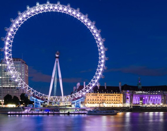 Image of the London Eye and the River Thames 